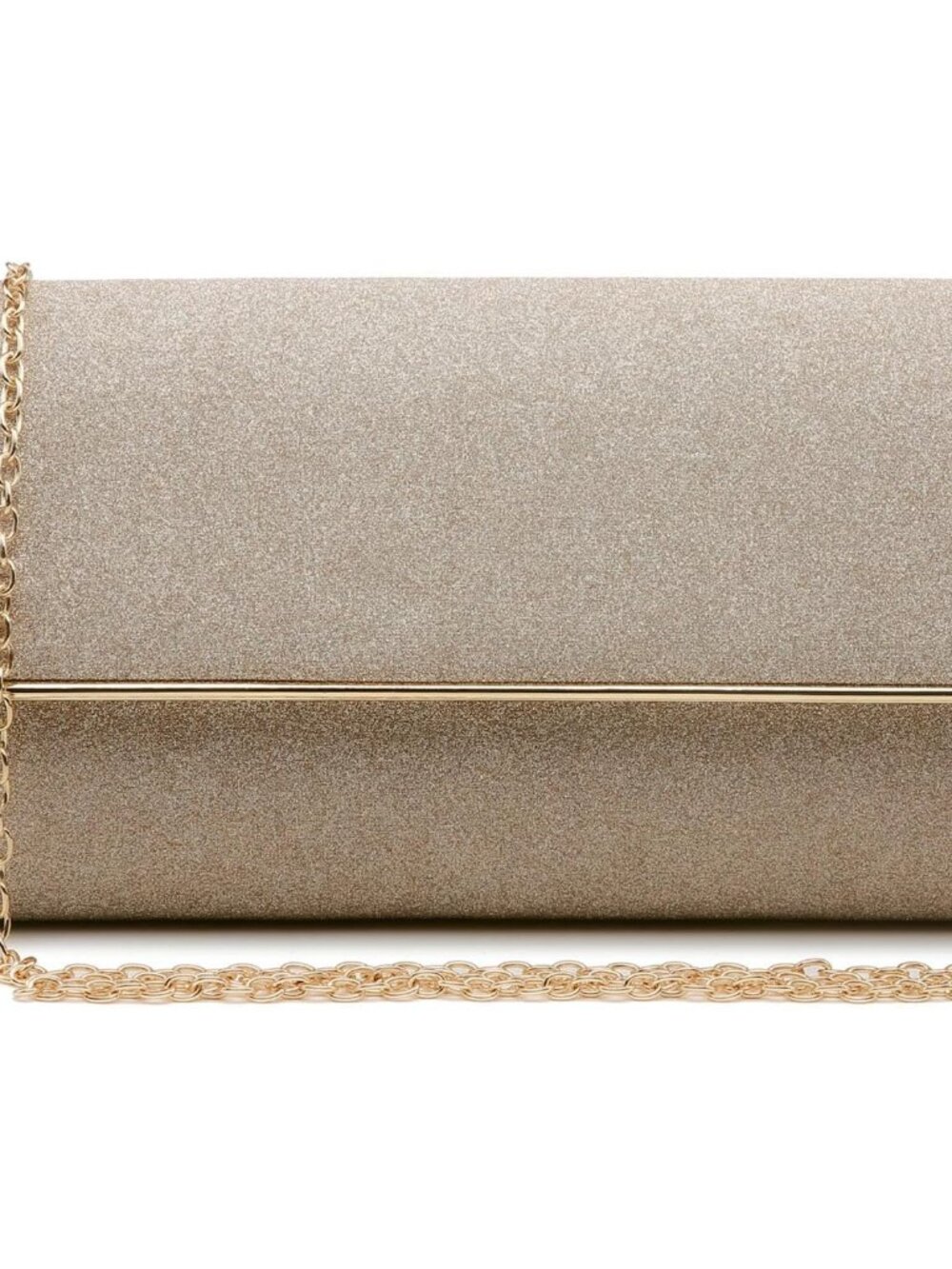 Womens Glitter Evening Bag Sparkle Clutch Wedding Bridal Handbag Purses | Detach